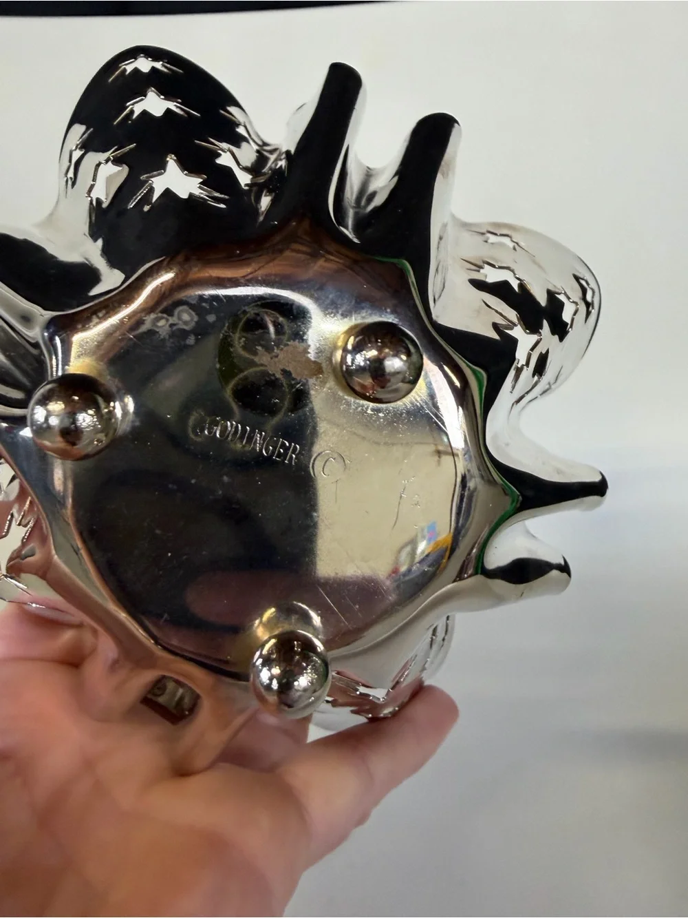 Vintage Godinger Handkerchief candle holder